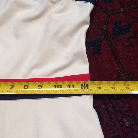 Reformation Farrah‎ Ecomove Athletic Mini Dress Medium Striped White Pickleball - Picture 13 of 14